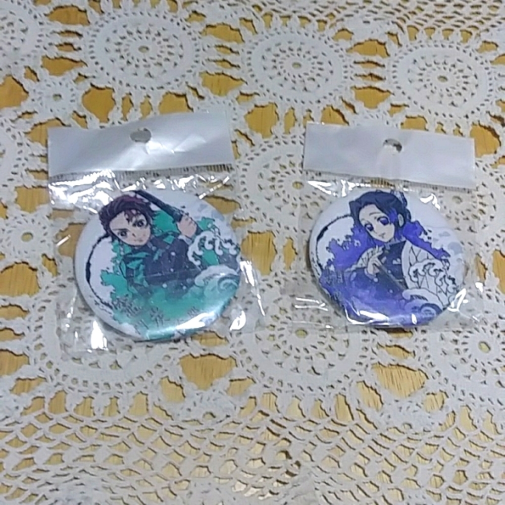 Two anime pins, New